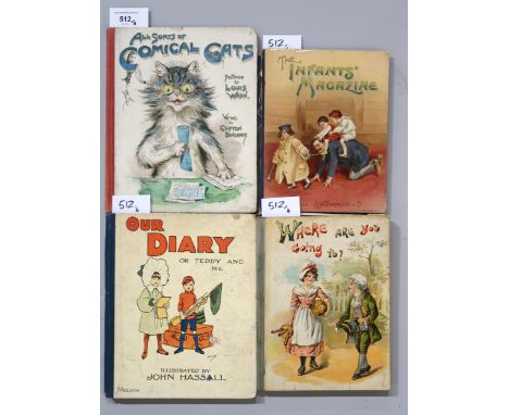 Wain (Louis) illus.&nbsp;All Sorts of Comical Cats Verses by Clifton Bingham, Ernest Nister (pub.), London, no date Together 