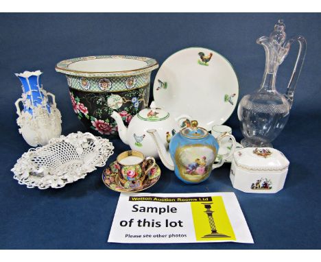 A collection of Crown Staffordshire coffee wares  with floral decoration comprising eight coffee cans and nine saucers, toget