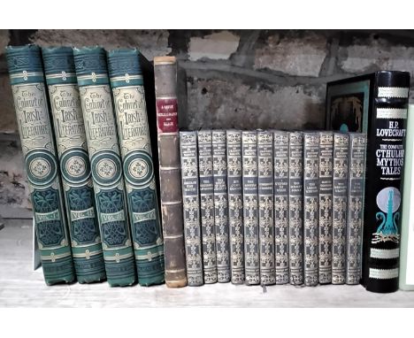 The Cabinet of Irish Literature, In Four Volumes, published by Blackie &amp; Son, 1880, together with further mixed literatur