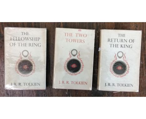 Tolkien, J.R.R. - The Lord Of The Rings, all first editions, volume one 14th impression, volumes two and three both 10th impr