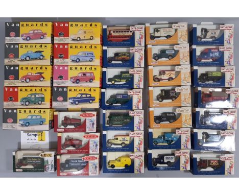 9 Vanguards 1:43 scale boxed model vehicles together with approx 60 die-cast models by Lledo from the Days Gone and Trackside