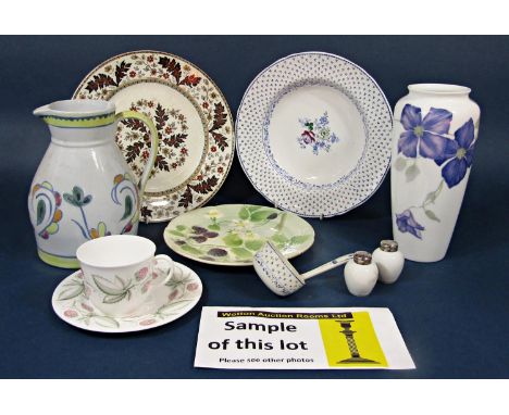 A collection of decorative tea wares and other ceramics including Wedgwood Susie Cooper design Glen Mist pattern wares, Wedgw