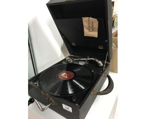 RECORD PLAYER & RECORDS
