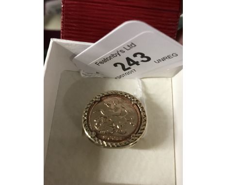 9 CT GOLD ST GEORGE RING
