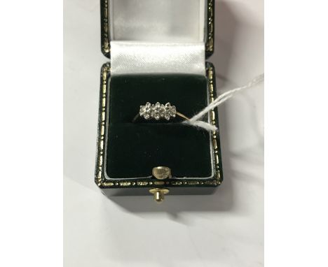 9 CT GOLD & DIAMOND RING