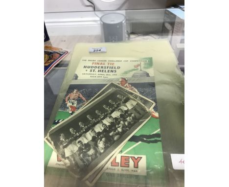 RUBY LEIGH CHALLENGE CUP 1953 PROGRAM