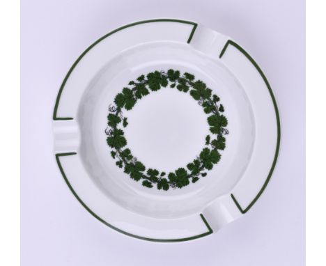 Aschenbecher Meissen Weinlaubblaue Schwertermarke, 1. Wahl, Ø 12,5 cmAshtray Meissen Weinlaubblue swords mark, 1st choice, Ø 