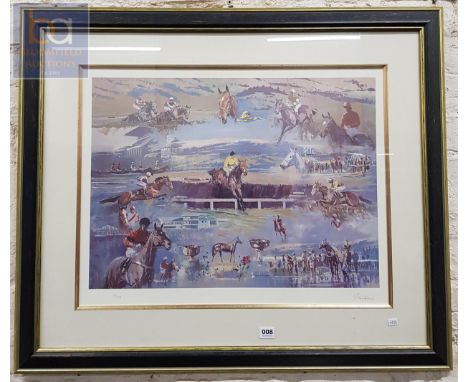 HORSE RACING PRINT