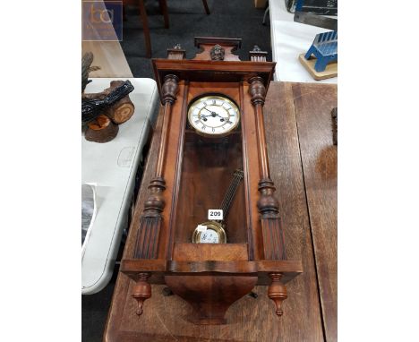 VICTORIAN VIENNA WALL CLOCK 