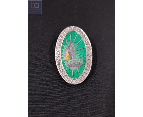 SILVER AND ENAMEL NURSES BADGE ROYAL VICTORIA HOSPITAL 