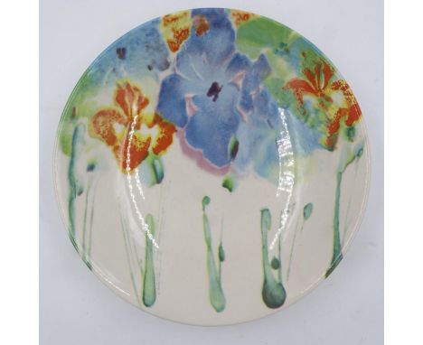 Poole Pottery large charger, D: 34 cm. Not available for in-house P&amp;P 