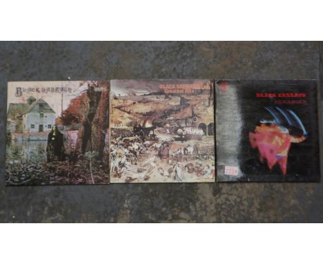 Black Sabbath Paranoid, Greatest Hits, and Black Sabbath (3). UK P&amp;P Group 2 (£20+VAT for the first lot and £4+VAT for su