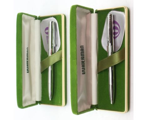 Two 1970's new old stock waterman multi-biro pens, each with paperwork. UK P&amp;P Group 1 (£16+VAT for the first lot and £2+
