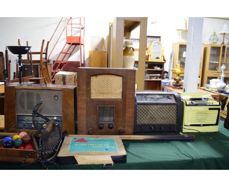Four Vintage Radios for Restoration 