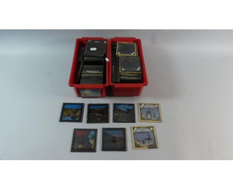 A Collection of Various Part Sets of Coloured Magic Lantern Slides to Include Boer War 