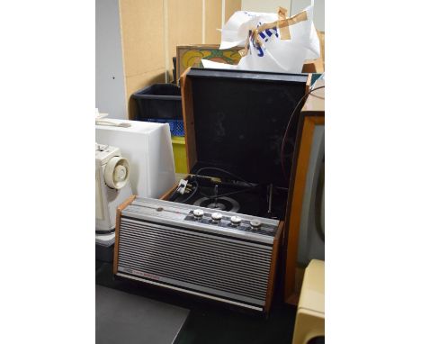 A Vintage ITT Twin Speaker Record Player 