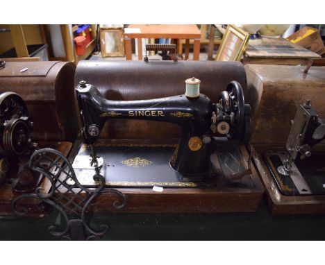 A Vintage Singer Sewing Machine 