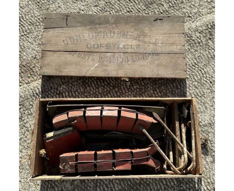 An Edwardian Dunlop Rubber Co Ltd Sports Division, London, game of Gofstacle, in original pine box, 57cms wide.