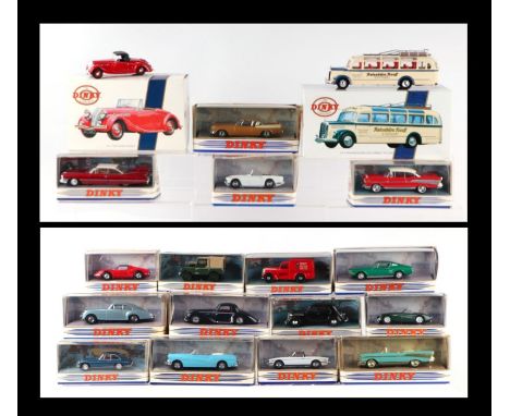 A collection of modern Dinky Matchbox Sports cars including Ferrari Dino 246GTS (DY24), 1969 Triumph Stag (DY28), 1965 Triump