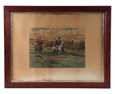 After Finch Mason - a late 19th century hunting scene print with caption lower right, published by Messrs Fores, 41 Piccadill