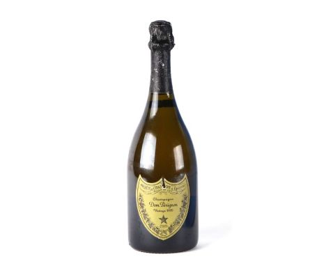 A bottle of Moet et Chandon Dom Perignon 1999 vintage champagne.