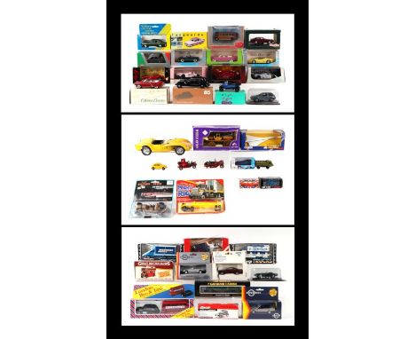 Assorted diecast vehicles including Bang 1-43 scale Ferrari 250SWB, Max Models 1-43 scale Sauber Mercedes C-9, Detail Cars Co