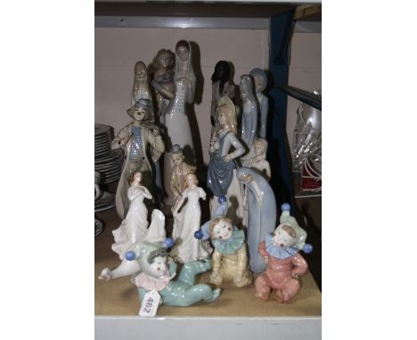 VARIOUS FIGURES, to include Lladro, Nao, Doulton etc