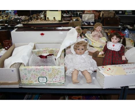 SIX LARGE COLLECTORS DOLLS, to include Ann Timmermon 'Apple Dumpling' (certificate), two Ashton-Drake Galleries 'Clean as a W