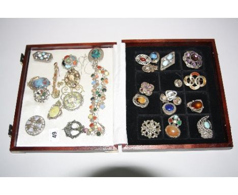 A SELECTION OF PENDANTS AND BROOCHES, from Miracle Jewellery who are well known manufacturers of Celtic, Irish and Scottish s
