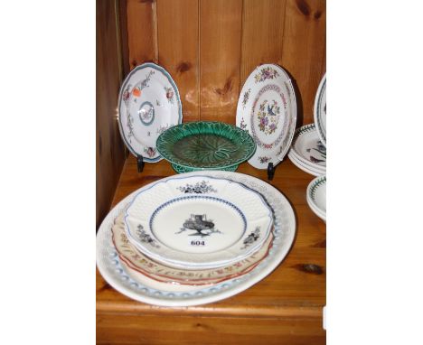 VARIOUS PLATES, etc, to include Royal Worcester Crown Ware, Aynsley, Wedgwood etc
