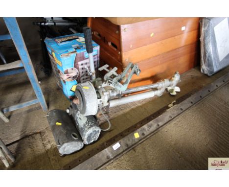 A Seagull outboard boat engine and propeller 