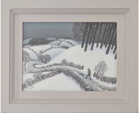 Jonathan Armigel Wade (b.1960) - " The midwinter walk" (or the way ahead), signed also inscribed with the title of the work a