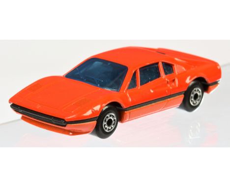 Matchbox Superfast 70d Ferrari 308 GTB Factory Pre-Production Colour Trial - burnt orange body, blue windows, black interior,