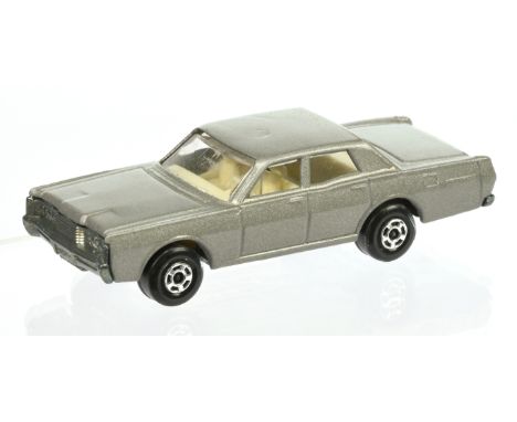 Matchbox Superfast 59b Mercury Park Lane Fire Chief Car Factory Trial Model - metallic silver-grey body with filled in roof l