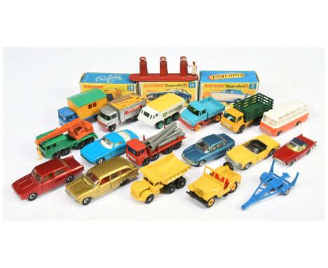 Matchbox Regular Wheels &amp; Superfast group of mostly unboxed models (see photo) along with Lone Star Impy Flyers Ford Zodi