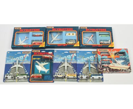 Matchbox Superfast Group of late 1980's to Early 1990's Issue Skybuster Gift Sets. Including 3 x "Virgin Atlantic"; SB-809 "L