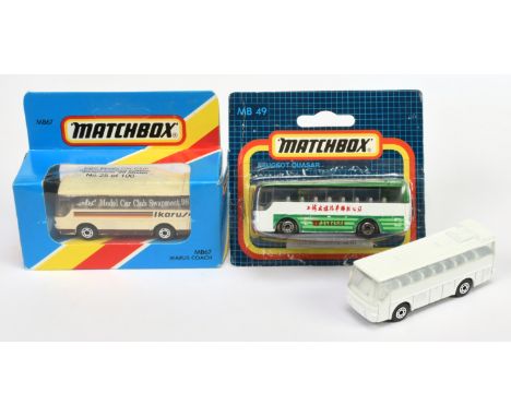 Matchbox Superfast 3 x MB67 Ikarus Coach - Harder to fine issues - (1) "EBC Model car club special Limited Edition Swapmeet 9