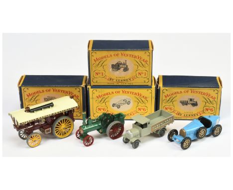 Matchbox Models of Yesteryear. Including (1) Y1 Allchin Tractor Engine - copper boiler door; (2) Y6 AEC Osram Lorry; (3) Y9 F