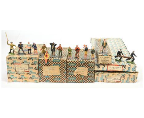 Slot cars - Scalextric a group of accessories to include A201 Event board and hut, A202 Racing pit, A203 Owners stand and pit