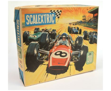 Slot car - Scalextric set 30 Model Motor racing, Appears in Fair to good condition with original box. Not checked for complet