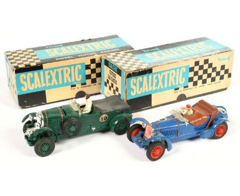 Slot cars - Scalextric Pair to include C65 Alfa Romeo, C64 Bentley 1929. Both appear in Fair condition with original boxes. (