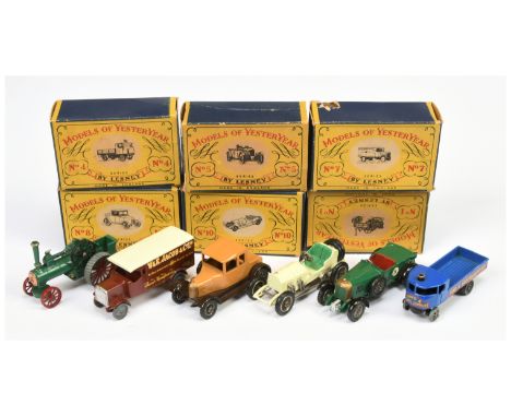 Matchbox Models of Yesteryear. Group of 1950's issue models to include (1) Y1 Allchin Traction Engine; (2) Y4 Sentinel "Sand 