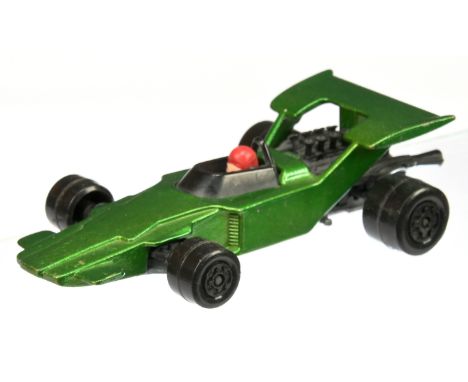 Matchbox Speed Kings K35 Lightning Racing Car Factory Pre-Production Colour Trial - metallic jade green body (darker shade as