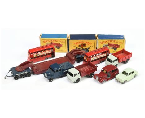 Matchbox Regular Wheels group of models to include 2 x 3b Bedford TK Tipper Truck - (1) light grey cab &amp; chassis WITHOUT 