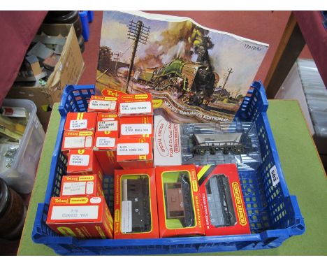 Sixteen Tri-ang/Hornby "OO" Gauge/4mm Boxed Items of Rolling Stock, brake vans, ore wagons, horse box, R340 three Container w
