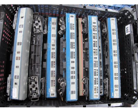 Ten 'OO' Gauge/4mm Unboxed Inter-City Coaches, by Hornby, Lima, good, etc,
