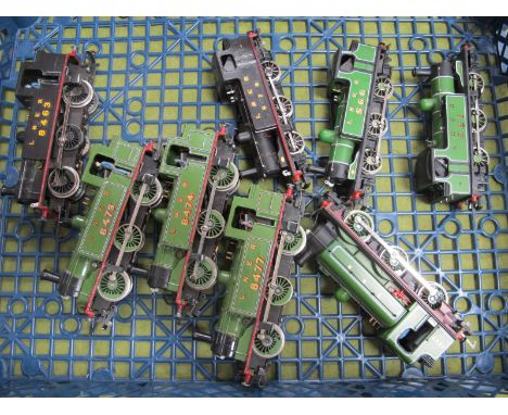 Eight 'OO' Gauge/4mm Unboxed 0-6-0 Tank Steam Locomotives, four Triang Class 3F 'Jinty' re numbered L.N.E.R 8463, 8473, 8474 