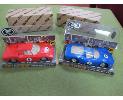 Two Airfix 1:32nd Scale Slot Cars, both from the "Hi-Speed" Series, comprising of Ferrari 250 LM, Porsche Carrera 6, boxed.