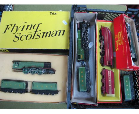 Four 'OO' Gauge/4mm Boxed 4-6-2 Steam Tender Locomotives for Repair and/or Spares, a Triang Ref R53 'Princess Elizabeth' BR g
