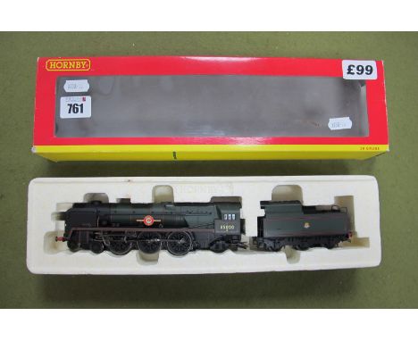 A Hornby #R2204 "OO" Gauge BR Rebuilt Merchant Navy Class 4-6-2 Locomotive and Tender, R/No. 35020, 'Bibby Line', lined green
